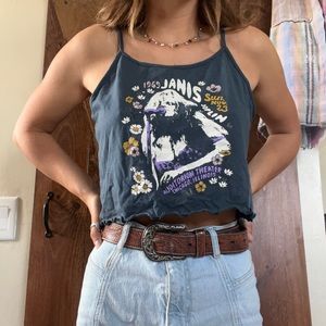 janis joplin graphic tank